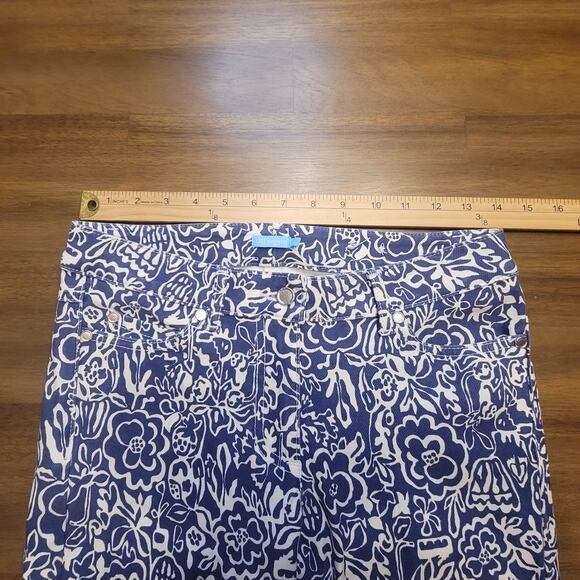 J.McLaughlin Lexi Skinny Jeans • Sz 2 • Blue Floral Print Denim • NWOT - Picture 6 of 10